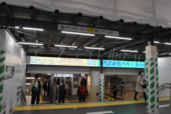 TCB東京中央美容外科新宿院へのアクセス西武新宿駅正面口